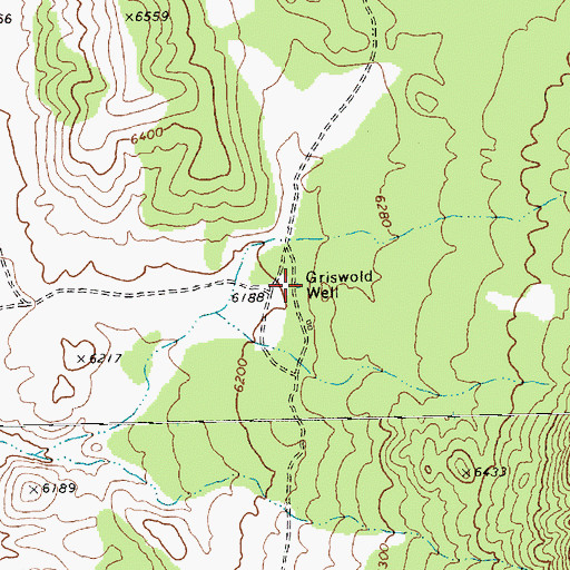 Topographic Map of Griswold Well, NV