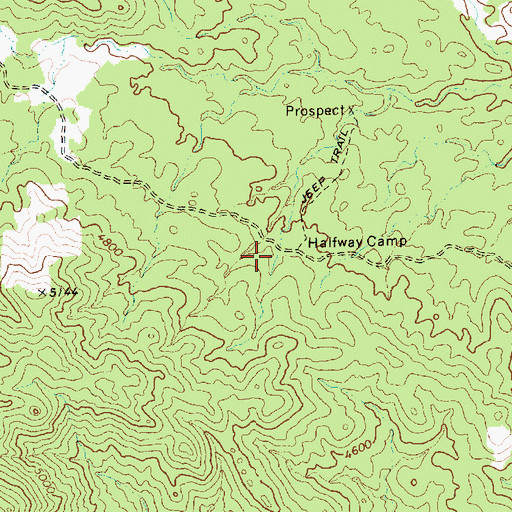 Topographic Map of Halfway Camp, NV