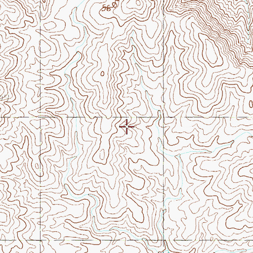 Topographic Map of Las Vegas Range, NV