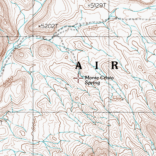 Topographic Map of Monte Cristo Spring, NV