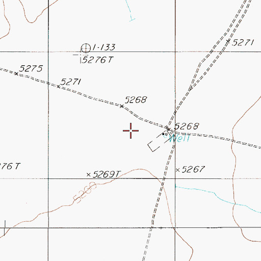 Topographic Map of Pine Creek Well, NV