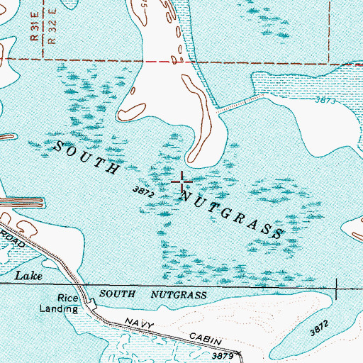 Topographic Map of South Nutgrass, NV
