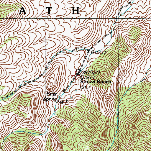 Topographic Map of Strozzi Ranch (historical), NV