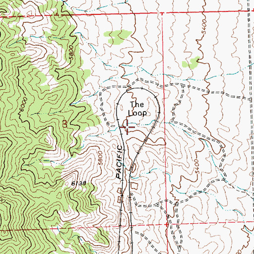 Topographic Map of The Loop, NV