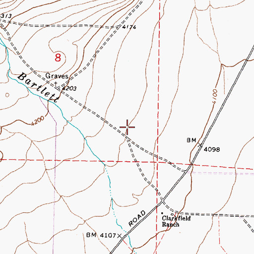 Topographic Map of Quartz Mill (historical), NV