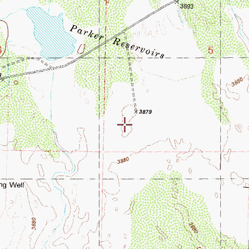 Topographic Map of Salt Marsh Station (historical), NV