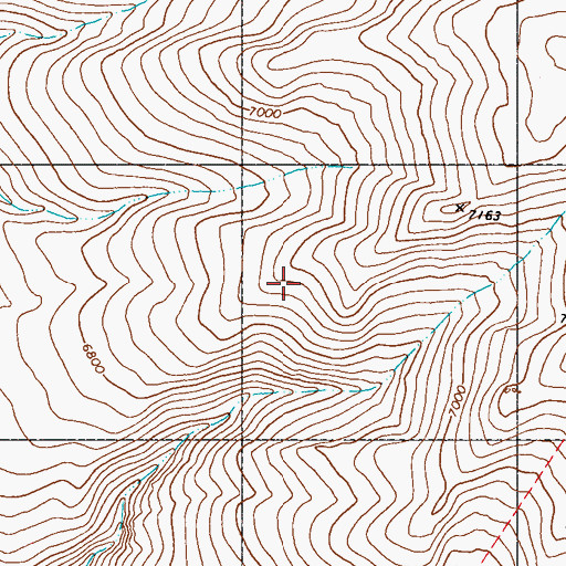 Topographic Map of Home Camp Range, NV