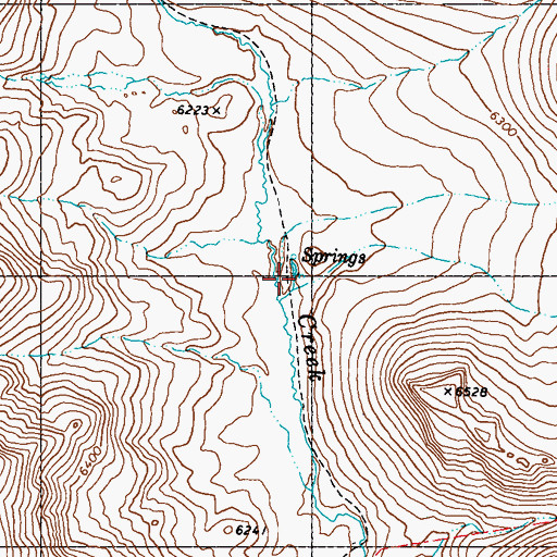 Topographic Map of Mud Spring, NV