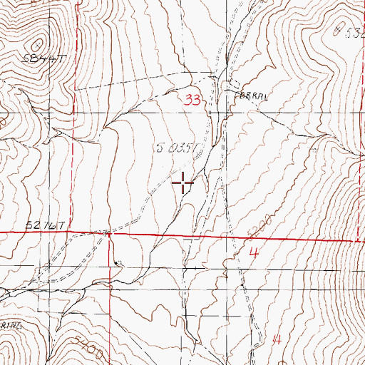 Topographic Map of West Fork Happy Creek, NV