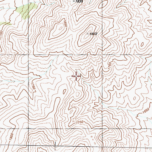 Topographic Map of Sheephead Mountains, NV