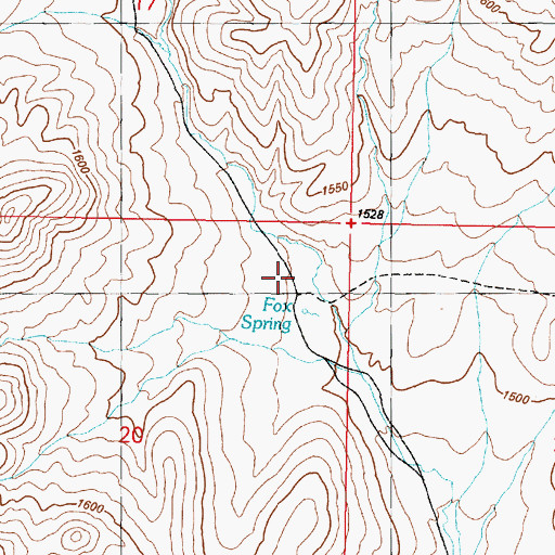 Topographic Map of Norton Ranch (historical), NV
