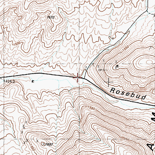 Topographic Map of Goldbud (historical), NV