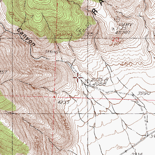 Topographic Map of Granite Cove (historical), NV
