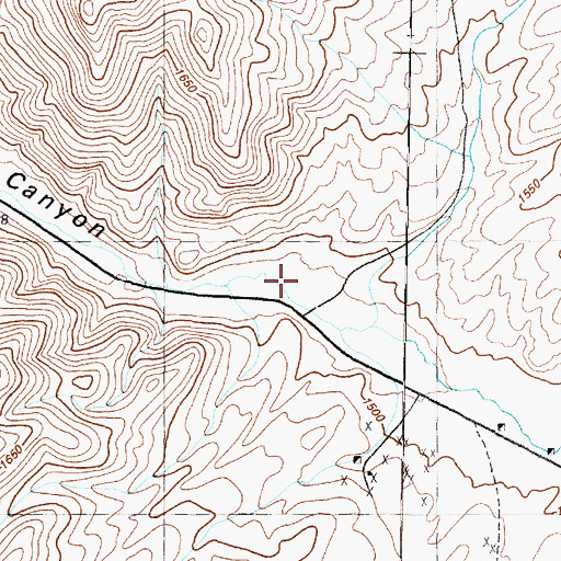 Topographic Map of H and M Number 1 Mine, NV