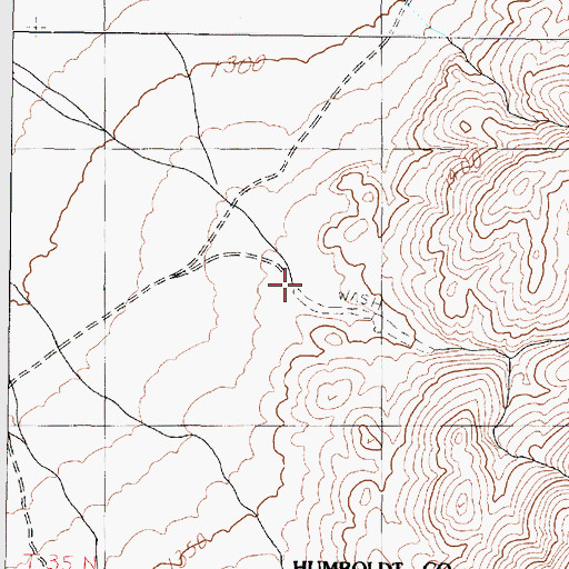 Topographic Map of New Central (historical), NV