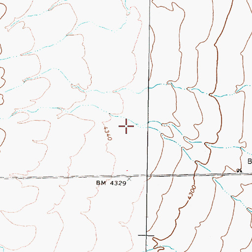 Topographic Map of Willow Springs, NV