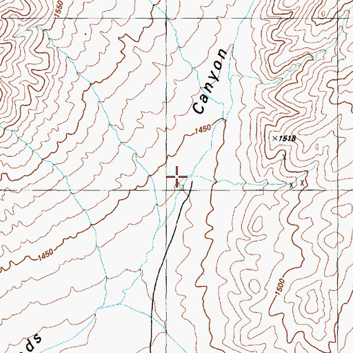 Topographic Map of Rattlesnake (historical), NV
