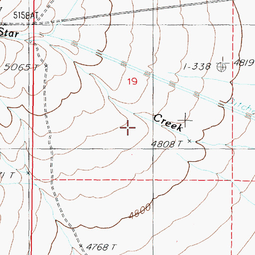 Topographic Map of Sheba Mill (historical), NV