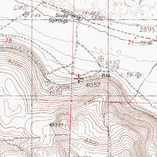 Topographic Map of Bryant, NV