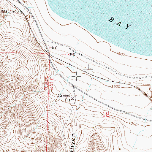 Topographic Map of Bristol (historical), NV