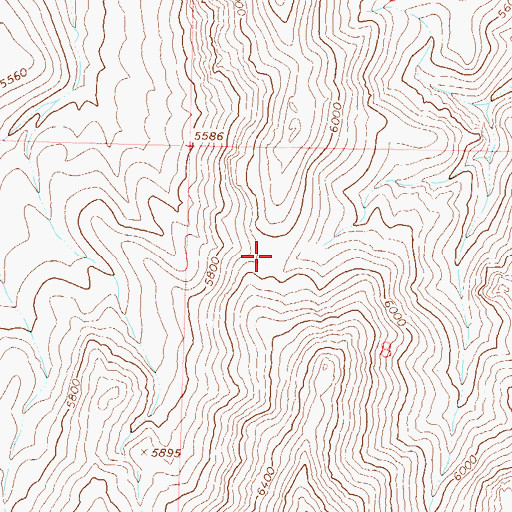 Topographic Map of Fremont Pass, NV