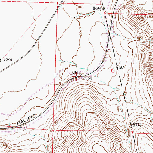 Topographic Map of Kepler (historical), NV