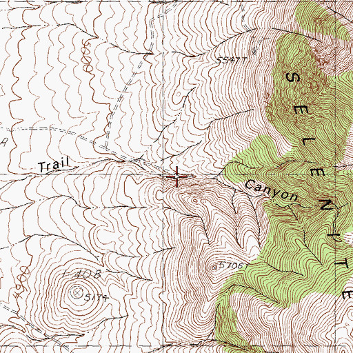 Topographic Map of Mountain Spring, NV