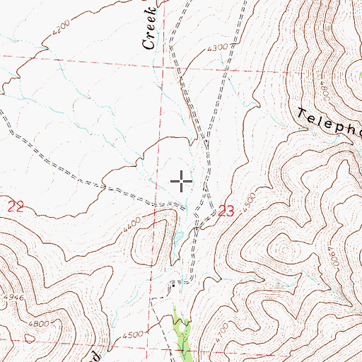 Topographic Map of Mocho Spring Number One, NV