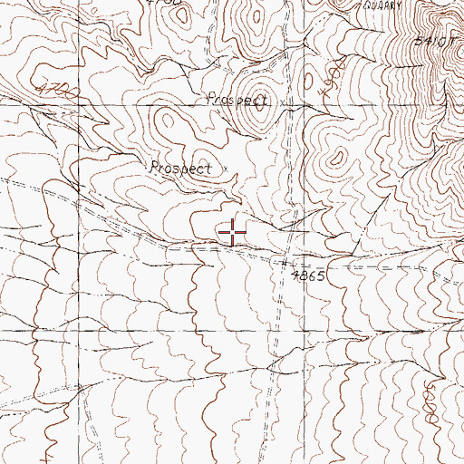 Topographic Map of U S Gypsum Mine, NV