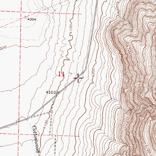 Topographic Map of Mocho Spring Number Two, NV