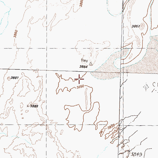 Topographic Map of Mocho Spring, NV