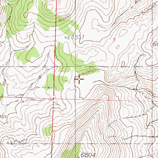 Topographic Map of North Fork Coyote Creek, NV