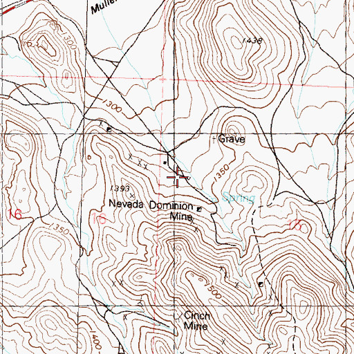 Topographic Map of Pyramid (historical), NV