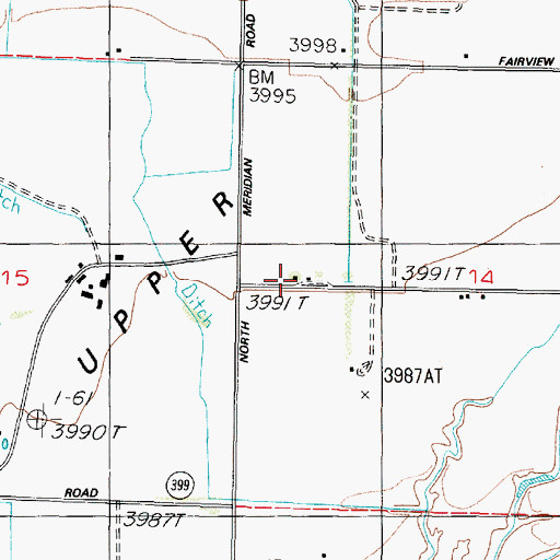 Topographic Map of Munk Ranch, NV