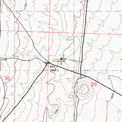 Topographic Map of Lintons Well, NV