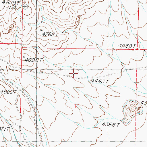 Topographic Map of Trinity (historical), NV