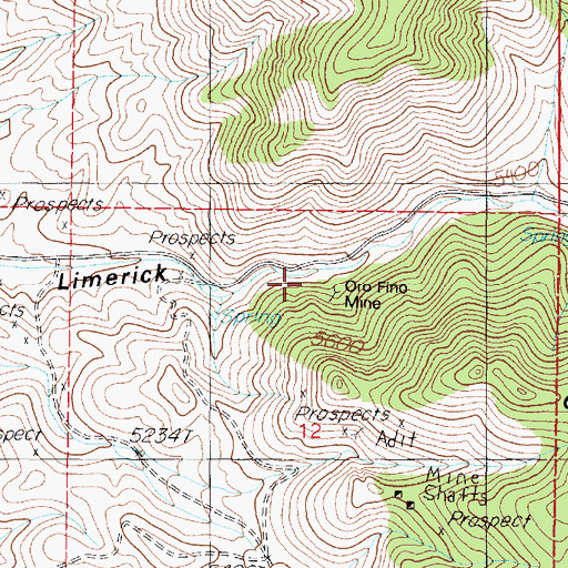 Topographic Map of Limerick (historical), NV