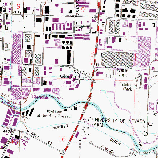 Topographic Map of Garayenta Ranch, NV