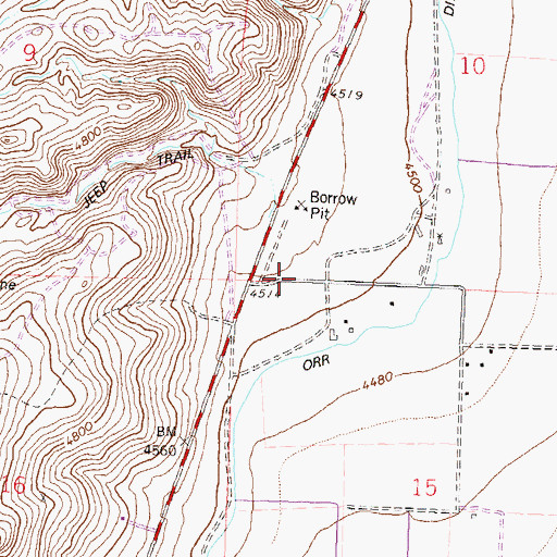 Topographic Map of Stead Ranch, NV