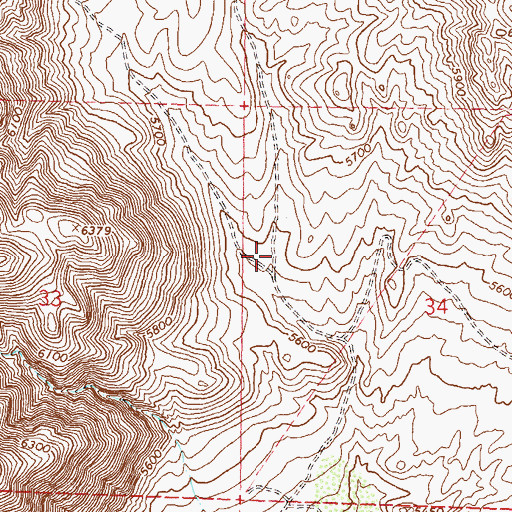 Topographic Map of Antelope Run, NV