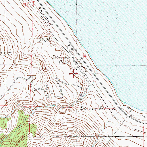 Topographic Map of Heslip (historical), NV