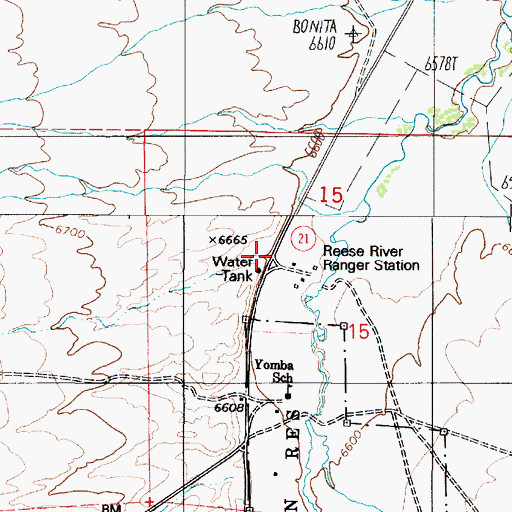 Topographic Map of Derringers Blacksmith Shop (historical), NV
