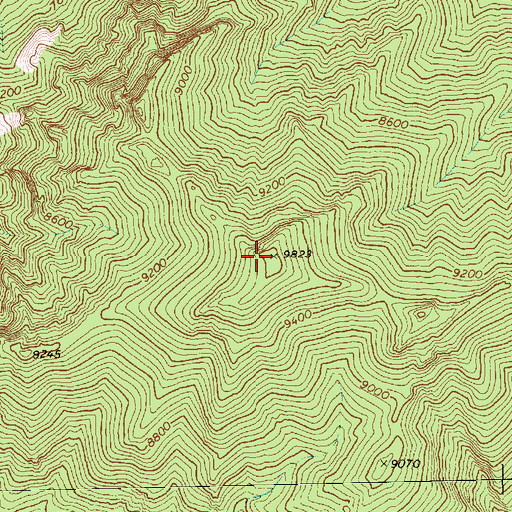 Topographic Map of Shingle Peak, NV