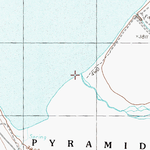 Topographic Map of Truckee River Outlet, NV