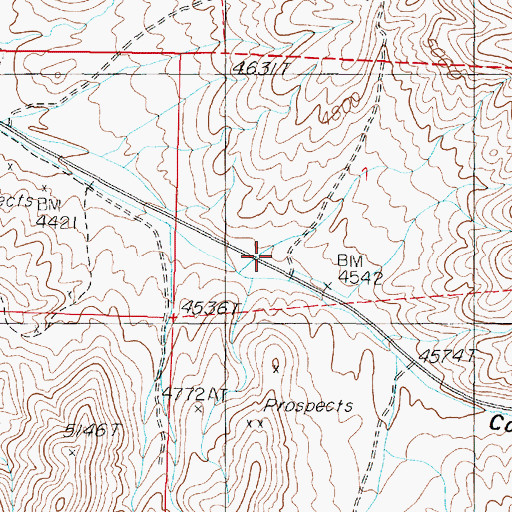 Topographic Map of Loring (historical), NV
