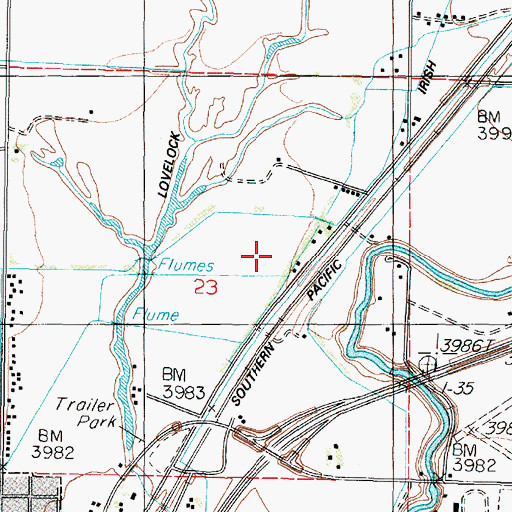 Topographic Map of Pallens Wells (historical), NV