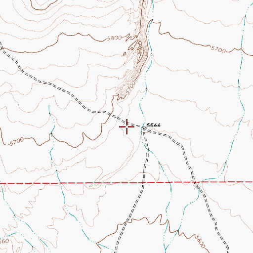 Topographic Map of Surveyors Well, NV