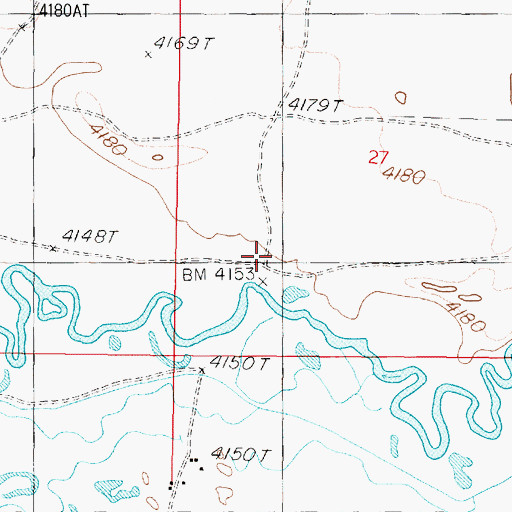 Topographic Map of Lander City (historical), NV