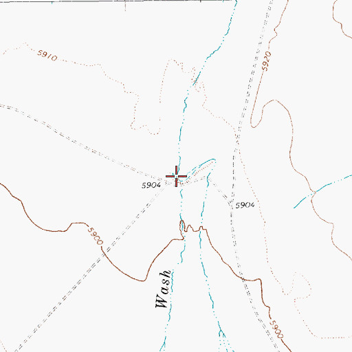 Topographic Map of Needles Catch Basin, NV