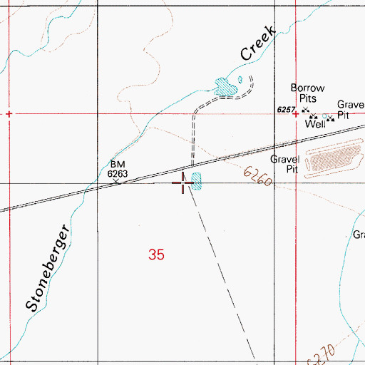Topographic Map of Woods Reservoir, NV